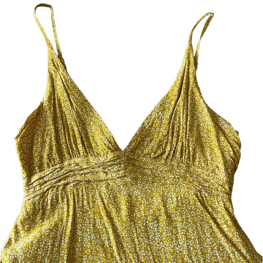 Princess Polly Romper Dress Mini White Dotted Floral Print Yellow Gold Sz 4 - Picture 2 of 6